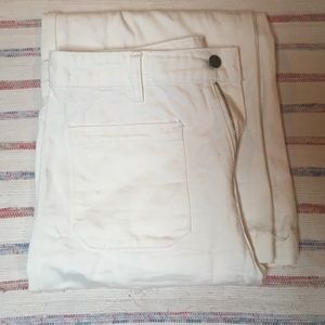 Rolla’s White Sailor Wide Leg Jeans
